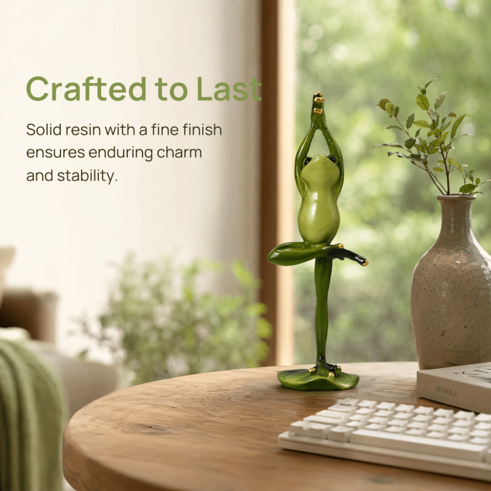 Interior Design Product - Resin Yoga Pose Amphibian Resin Figurine