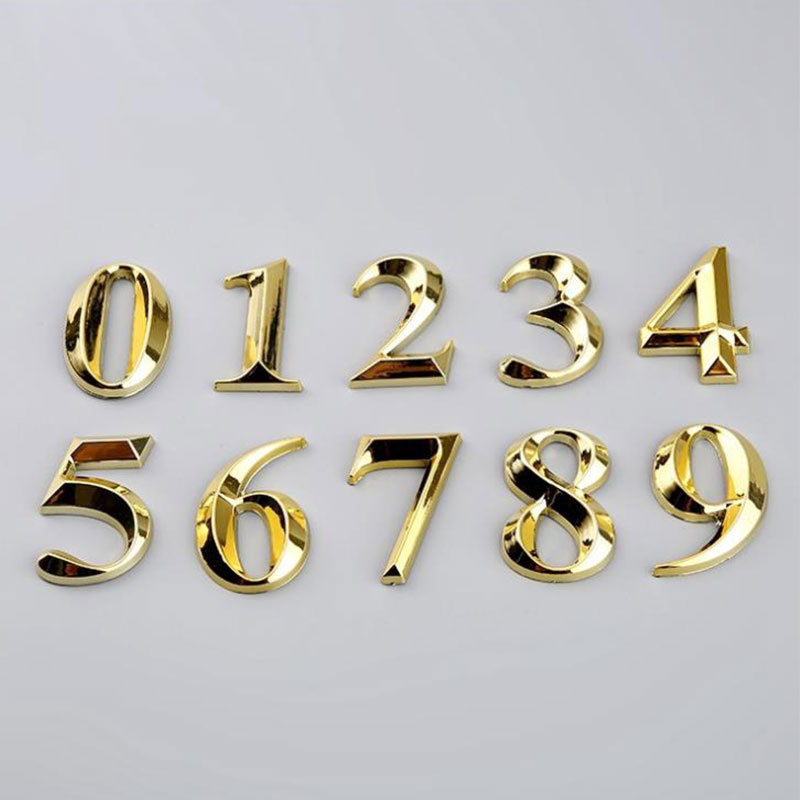 1 Pc Creative Gold Door Number - đánh giá và giá Interior Design Quotes
