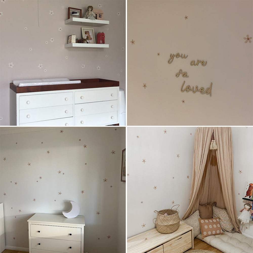 Boho Solid Colored Flowers Nur - đánh giá và giá Interior Design Quotes