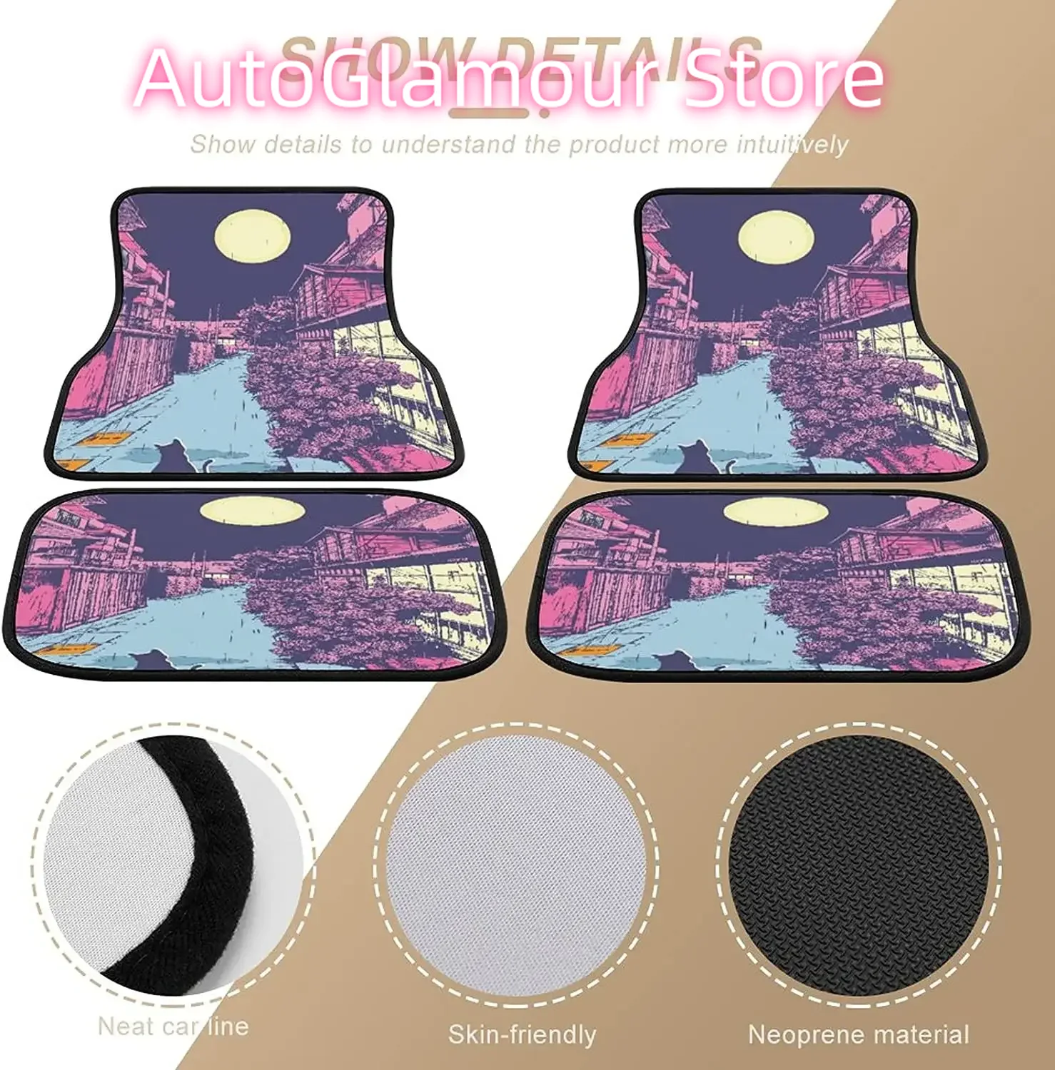Kawaii Cat Vaporwave Japan Car - đánh giá và giá Interior Design Japan