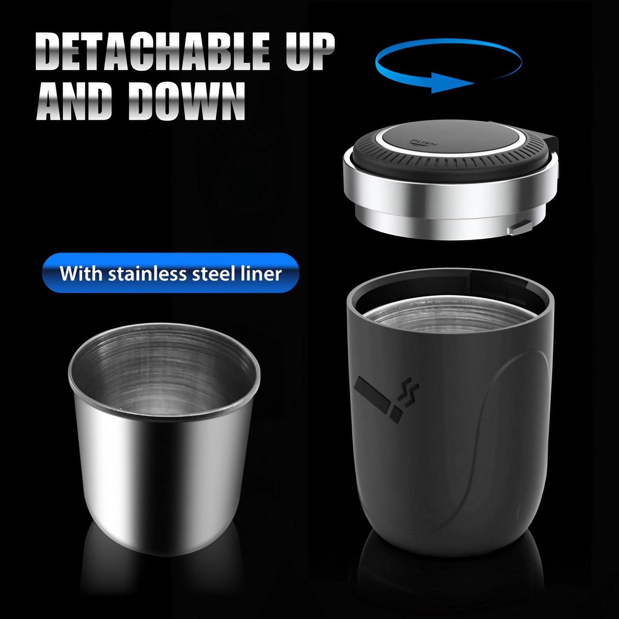 Car Ashtray With Led Light Smo - đánh giá và giá Interior Design Product